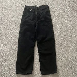 Slim wide-leg crop madewell pants